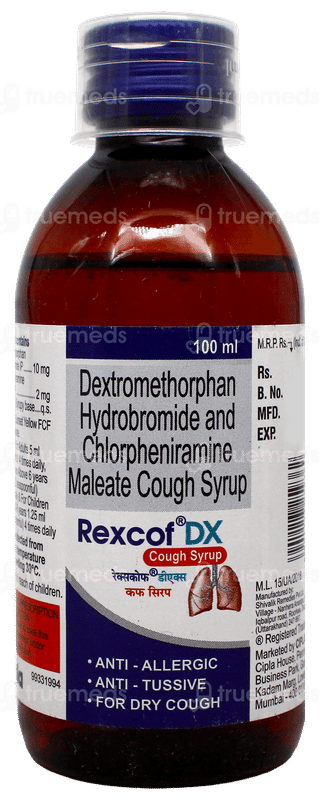 Rexcof Dx Syrup 100ml